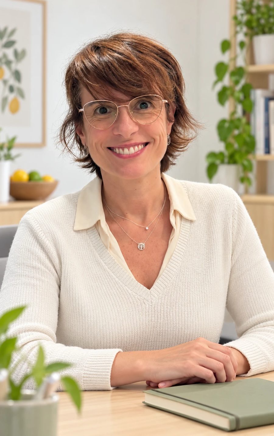 Dra. Sabrina Fernandes em seu consultório